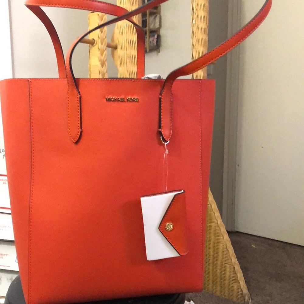 Michael Kors Red Elegant Tote Bag